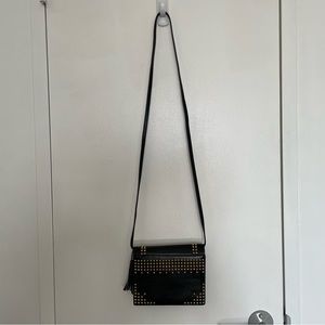 Black cross body Paloma Picasso bag w gold stud details